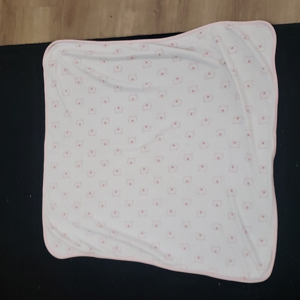 Pig Piggy Baby Towel Pink & White Child of Mine